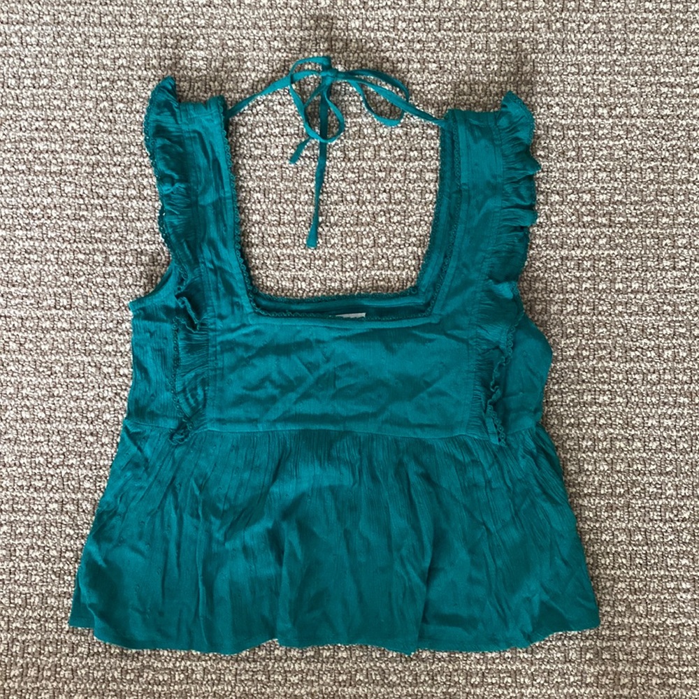 O’Neill Teal Tieback Sleeveless Top